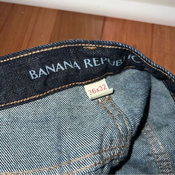 Banana Republic Men’s Vintage Straight Dark Blue Jeans - Picture 2 of 13